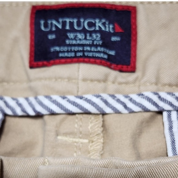 UNTUCKit Khaki Pants Straight Fit Casual Chino Style‎ W30 L32 - Picture 4 of 9